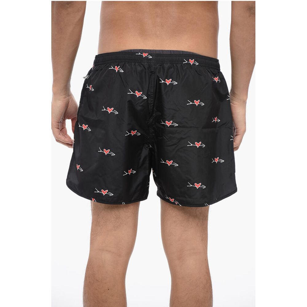 Neil Barrett Printed ALL-OVER CUPID Swim Shorts