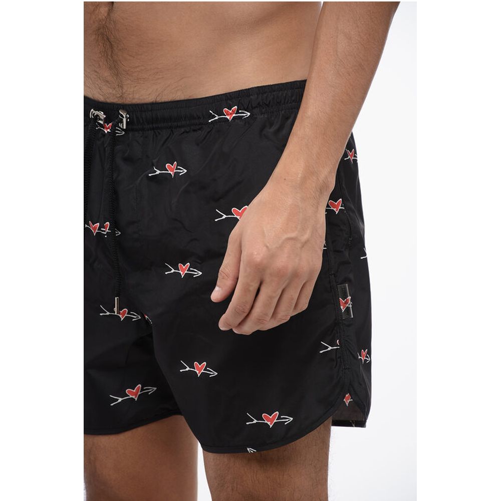 Neil Barrett Printed ALL-OVER CUPID Swim Shorts