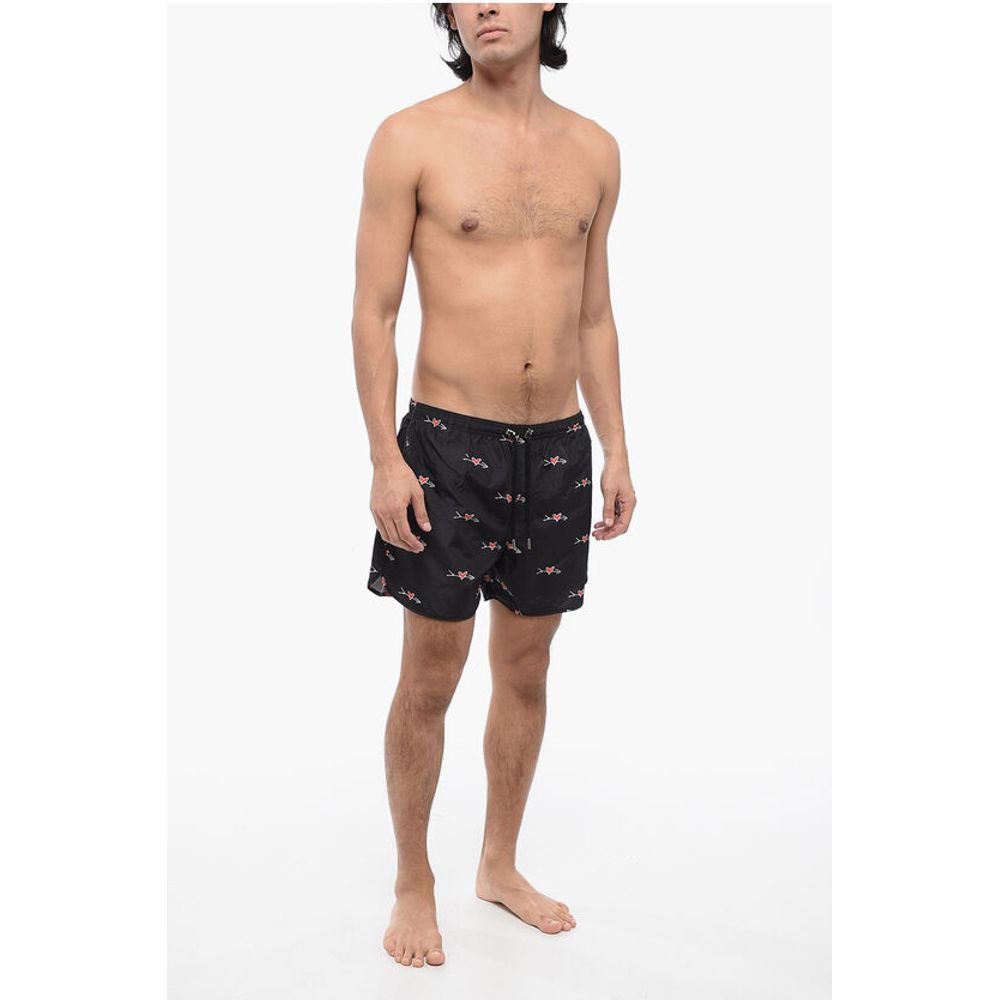 Neil Barrett Printed ALL-OVER CUPID Swim Shorts
