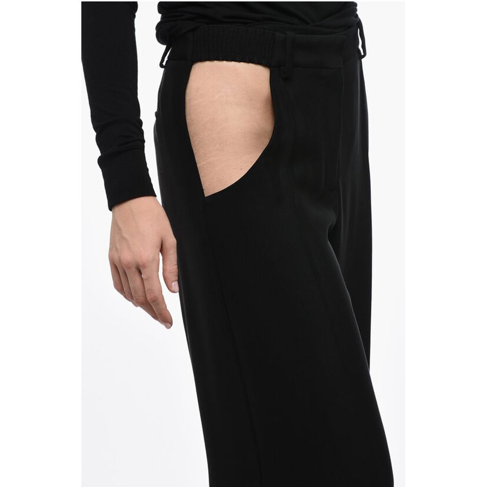 Mugler Straight-Fit Pants with Cut-Out Details