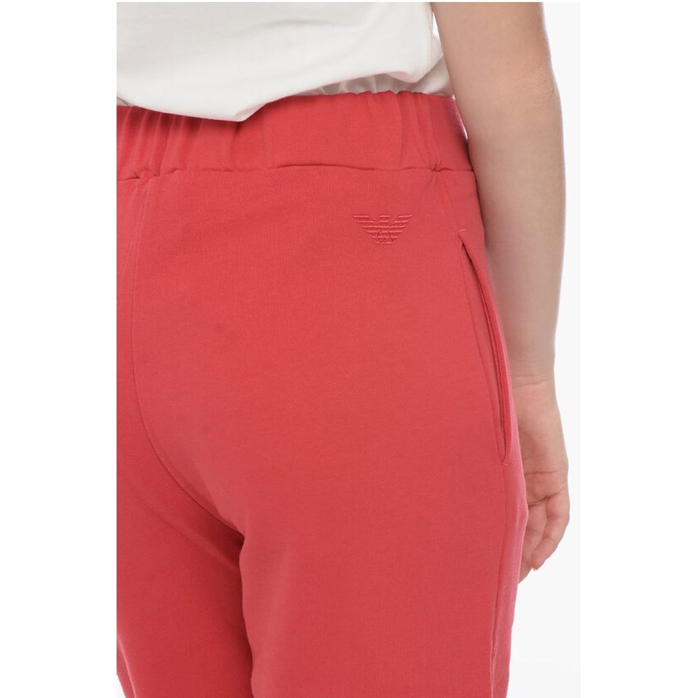 Armani EMPORIO Brushed Cotton Sweatpants with Flush Pockets