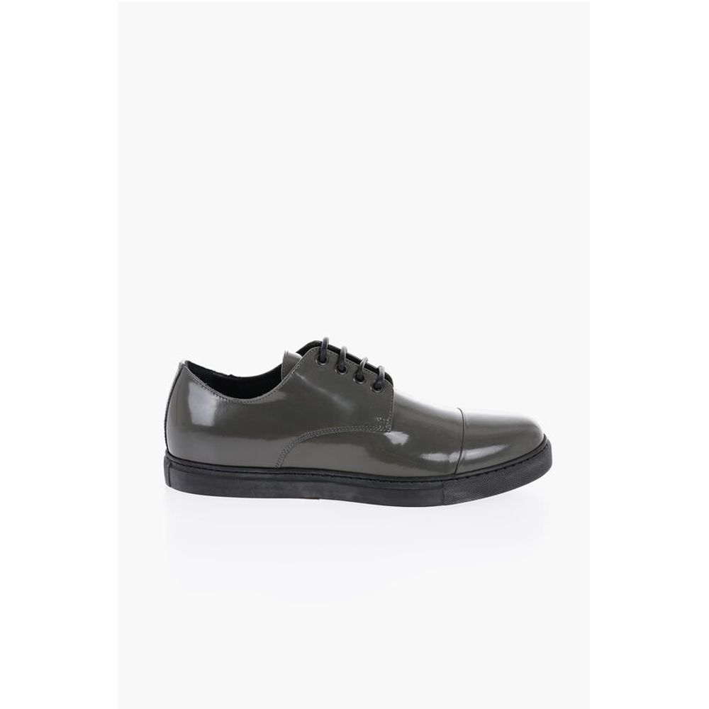 Corneliani ID Patent Leather Low-Top Sneakers