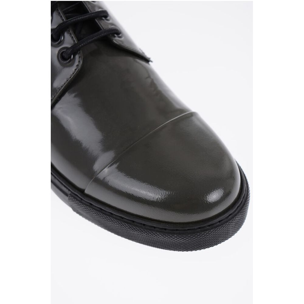 Corneliani ID Patent Leather Low-Top Sneakers