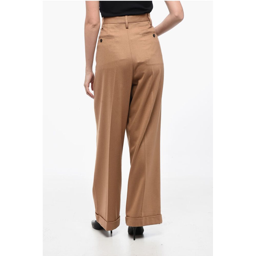 Marni Flannel Loose-fit Pants with Turn-ups