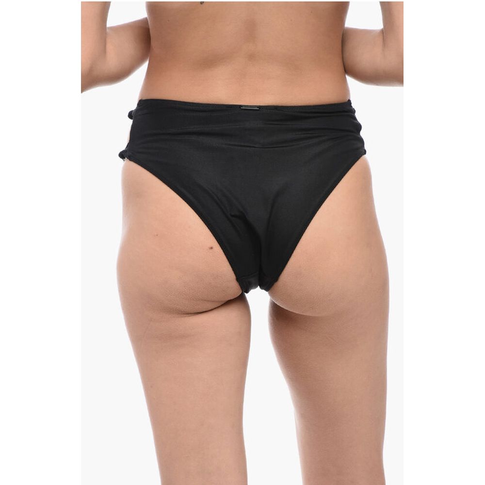 AllSaints High-Waisted EMMA Bikini Bottom with Cut-Out Detail on The S