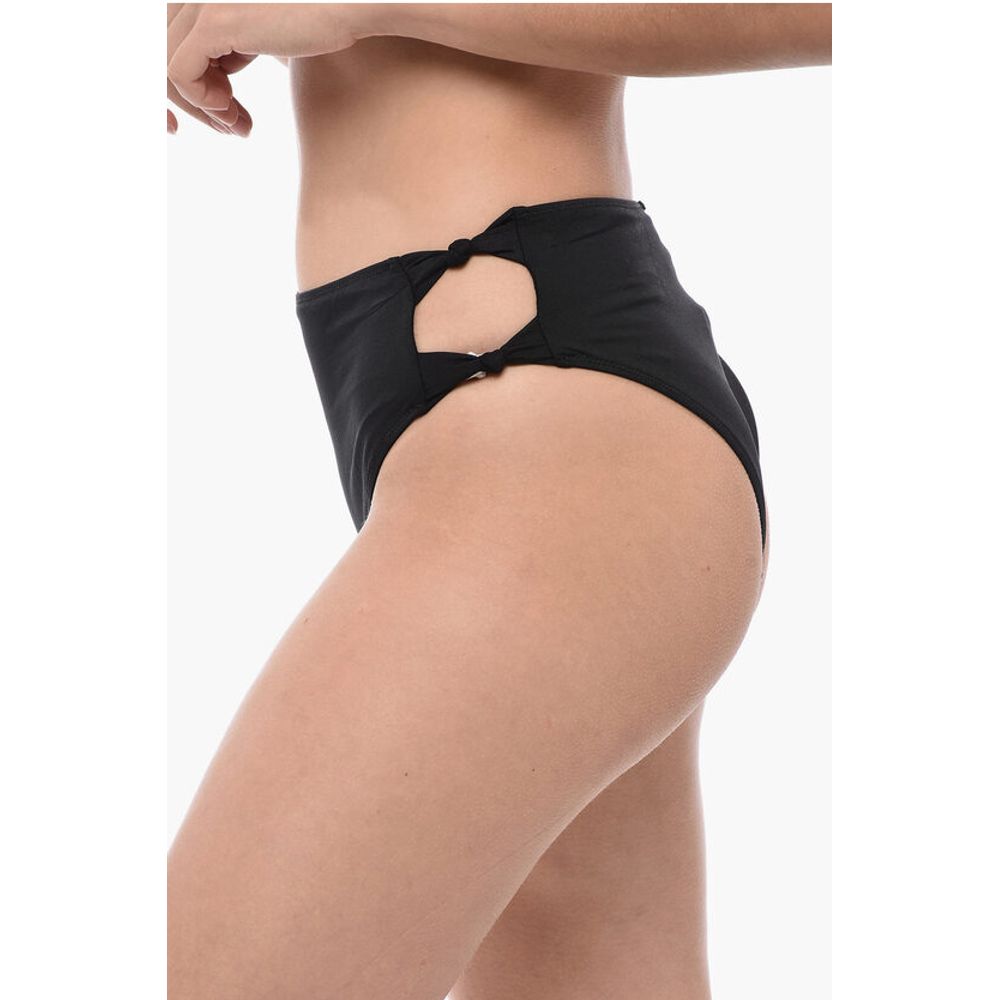 AllSaints High-Waisted EMMA Bikini Bottom with Cut-Out Detail on The S