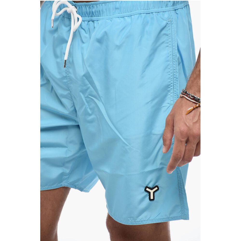 Yes I Am Logoed Patch Swimshorts