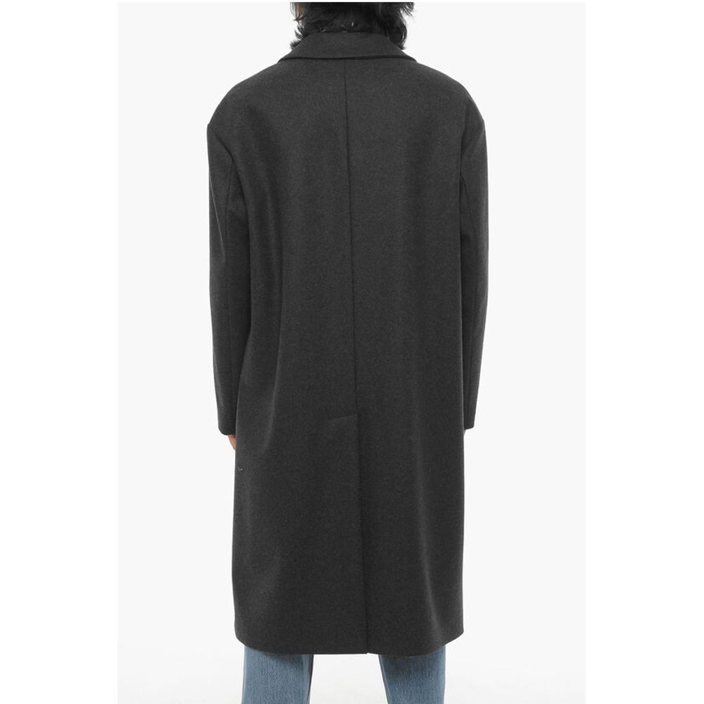 Hevo Wool Blend SANTACESAREA Double-Breasted Coat