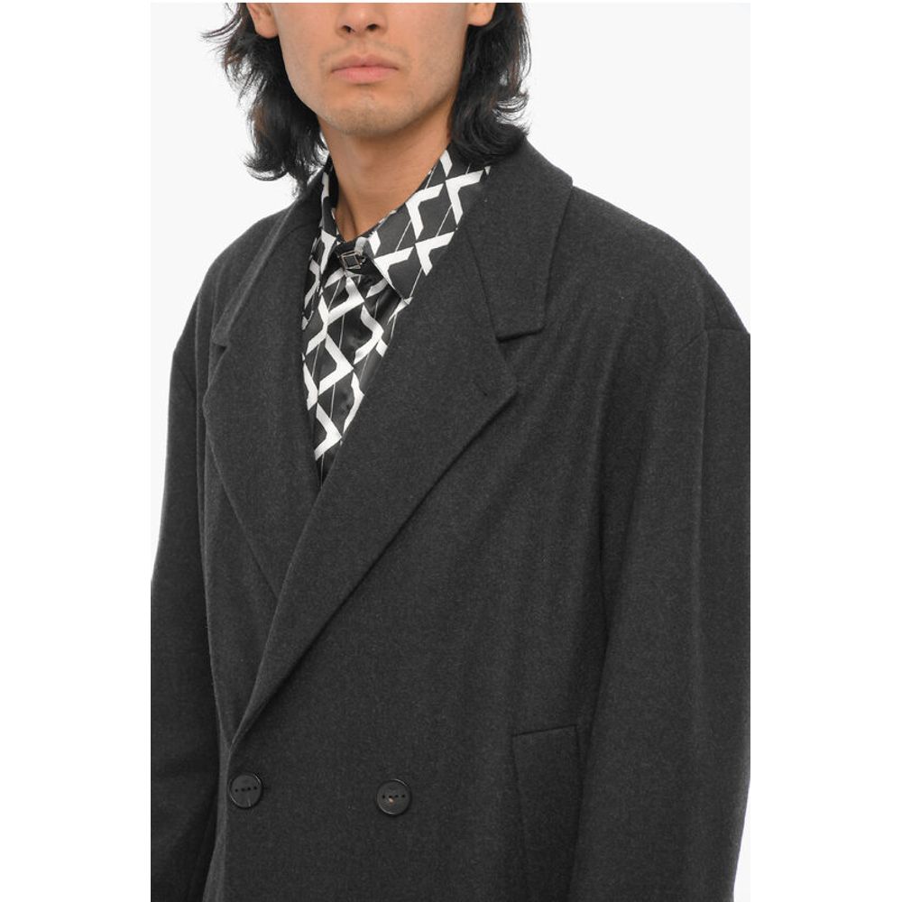 Hevo Wool Blend SANTACESAREA Double-Breasted Coat