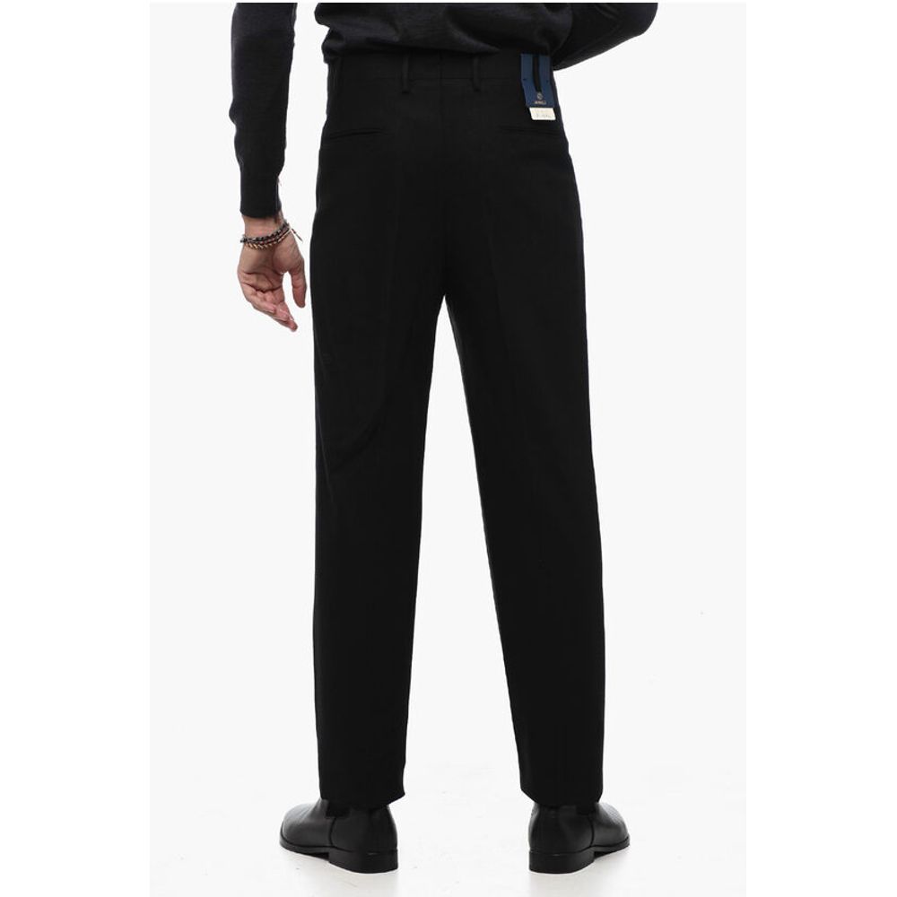 Santaniello Double-Pleat Wool Blend Pants