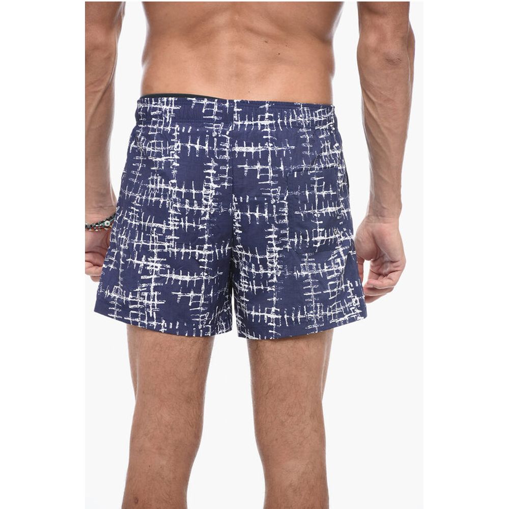 Corneliani Abstract-Patterned Boxer Swimshort