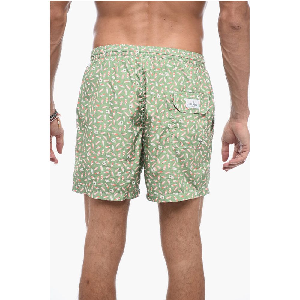 Barba Napoli Floral-print Boxer Swimsuit