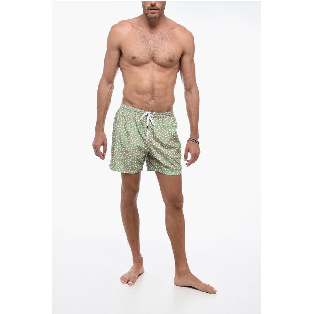Barba Napoli Floral-print Boxer Swimsuit