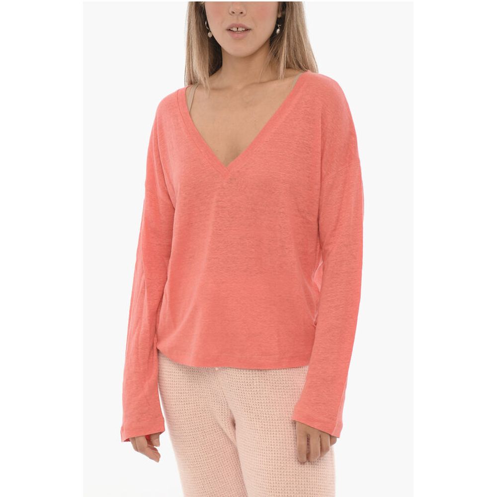 Woolrich V-Neck Linen Sweater