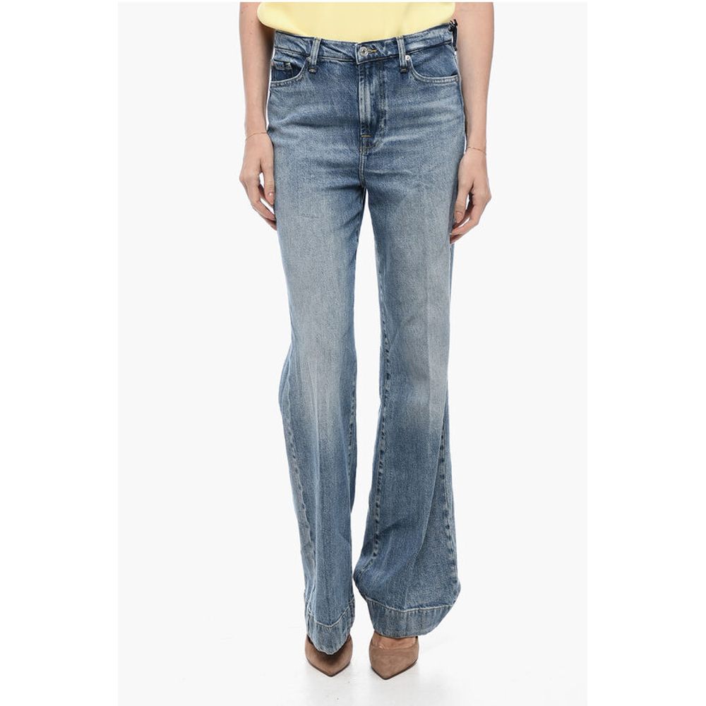Seven Stone-Washed Bootcut Denim