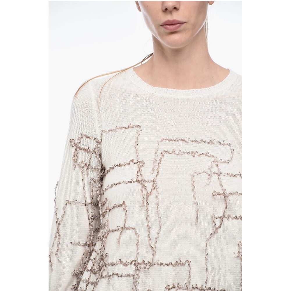 ArchivioB Flared Sweater with Fringe Application