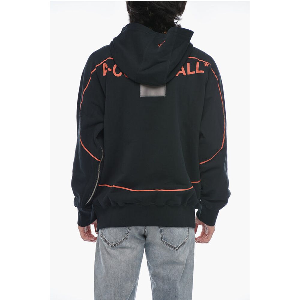 A Cold Wall Logo print Brushed Cotton Zipped Hoodie