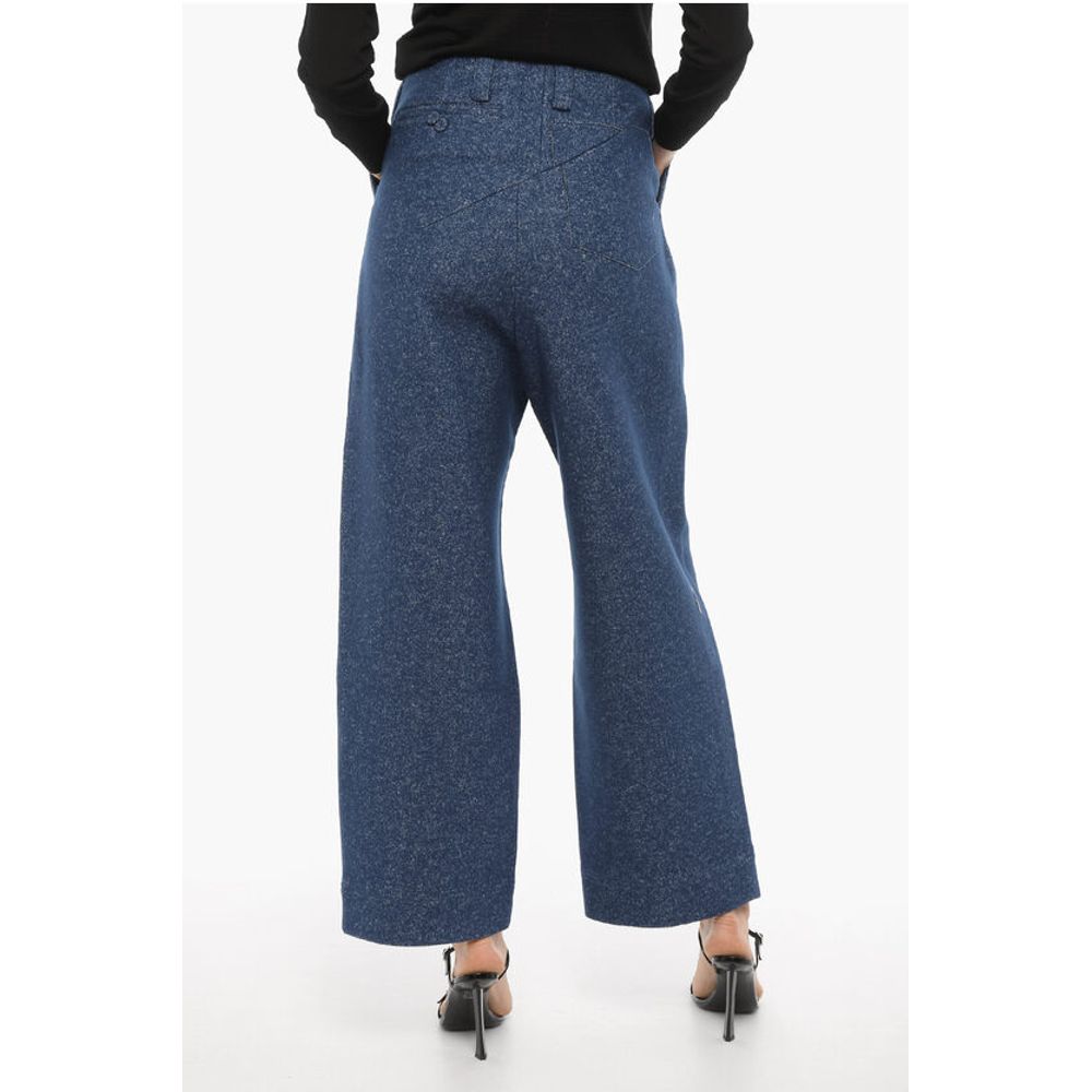 Ader Error BLUE MARK Low Waist Oversized Fit Single Pleat Pants