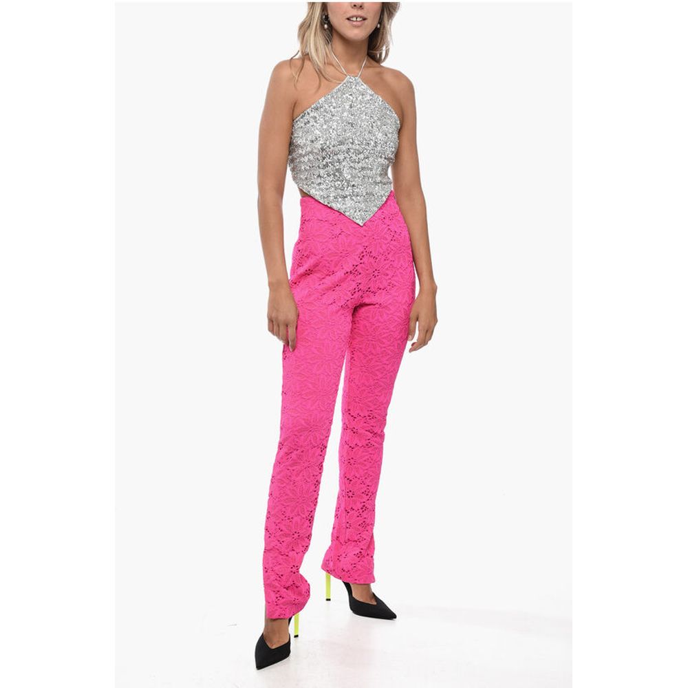 Oséree Sequined Halter Top