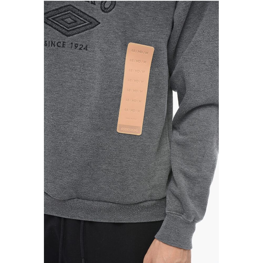 4SDesigns Embroidered Logo Hooded Sweatshirt with Drawstring