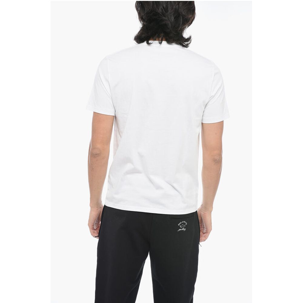 Frame Round Neck T-Shirt with Logo Print