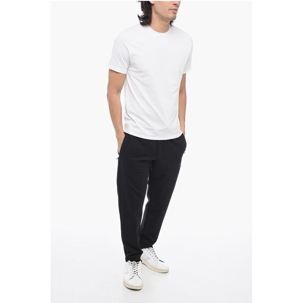 Frame Round Neck T-Shirt with Logo Print