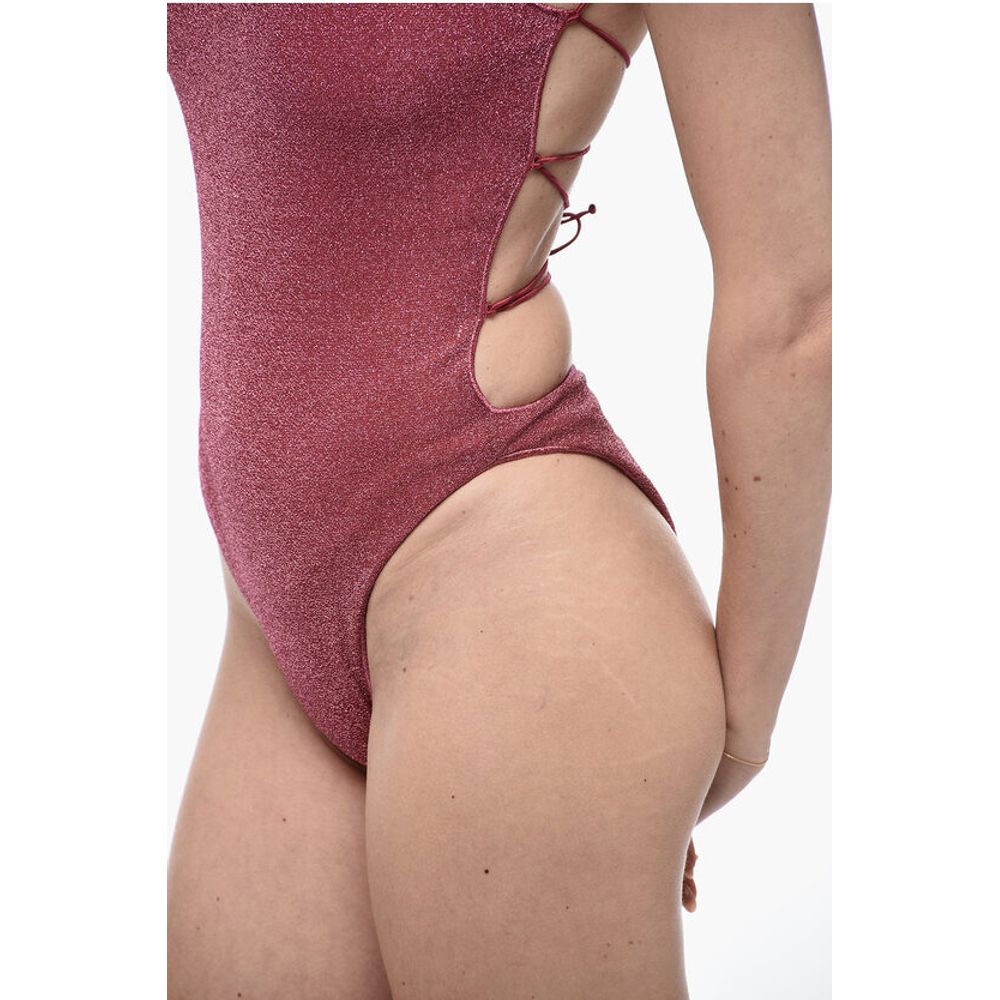 Oséree Lurex One-Piece Swimsuit with Sel-Tie Details