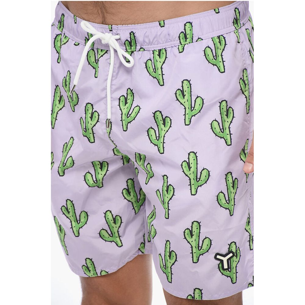 Yes I Am Cactus Printed Boxer Swimshort