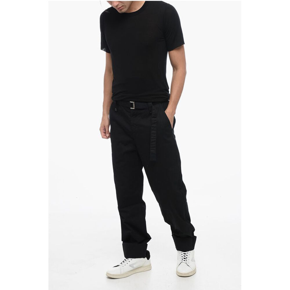 Sacai Belted Cotton Pants