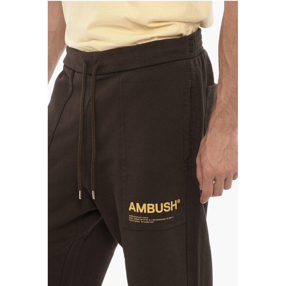 Ambush Brushed Cotton Joggers with Contrasting Logo