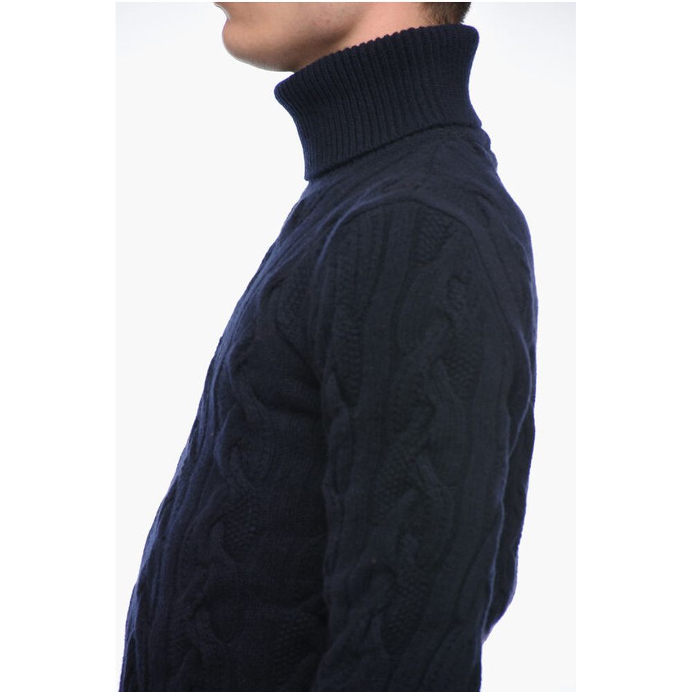 Altea Turtleneck Aran Virgin Wool Sweater