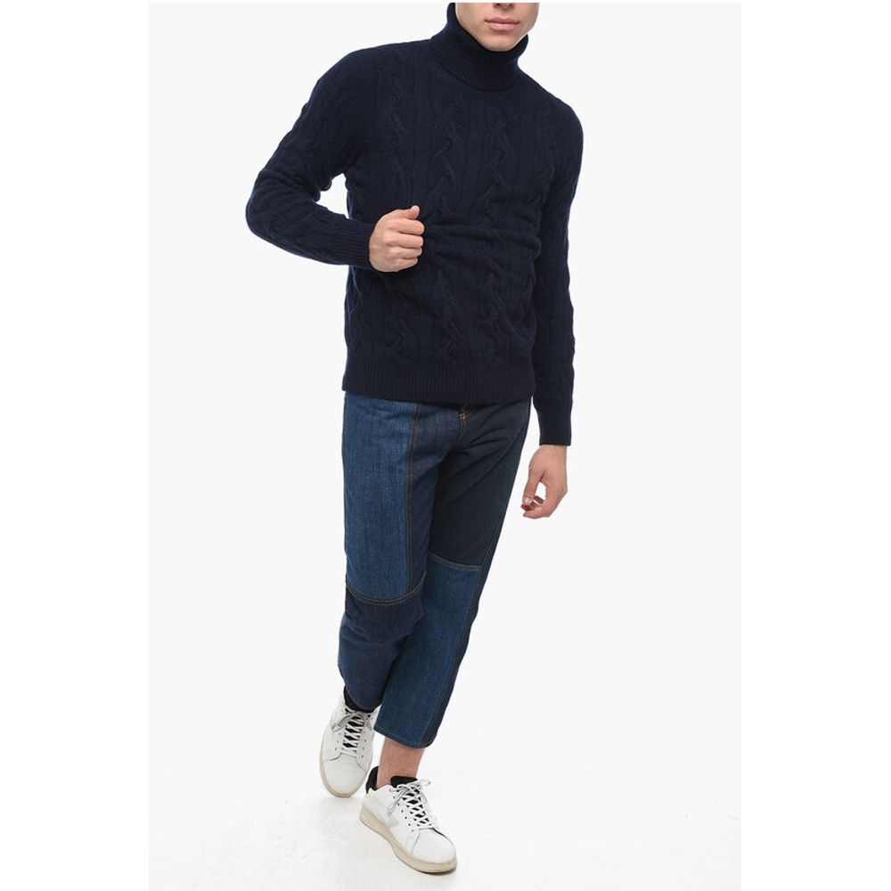 Altea Turtleneck Aran Virgin Wool Sweater