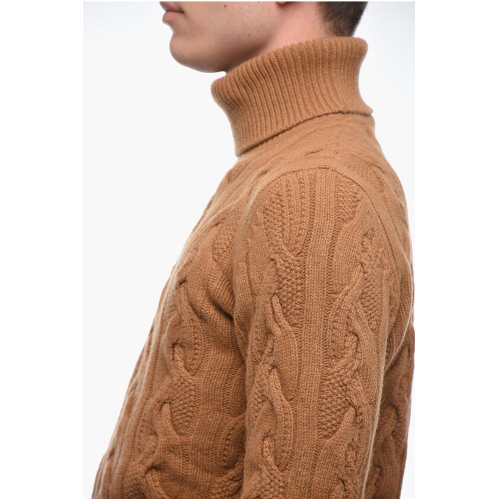 Altea Turtleneck Aran Virgin Wool Sweater