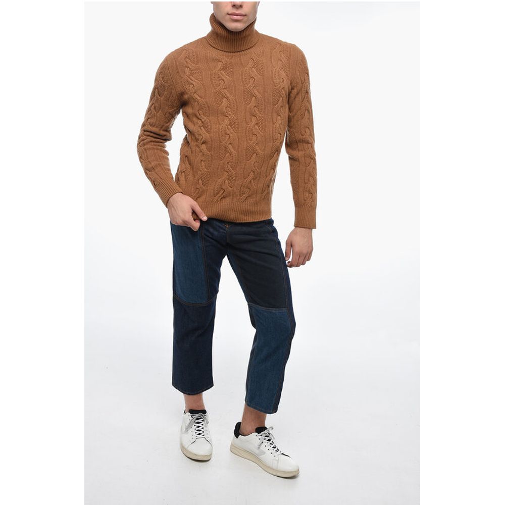 Altea Turtleneck Aran Virgin Wool Sweater