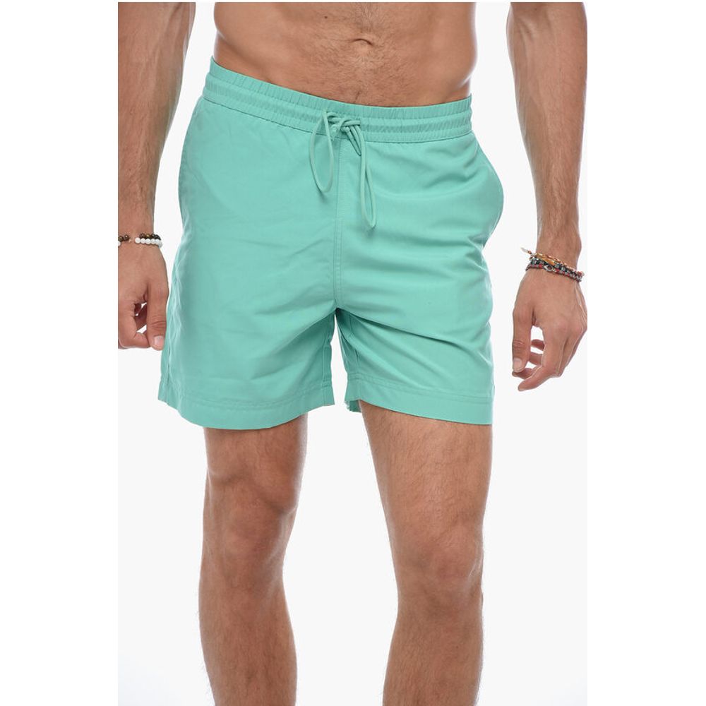 Carhartt Wip Solid Color CHASE Swim Shorts with 3 Pockets