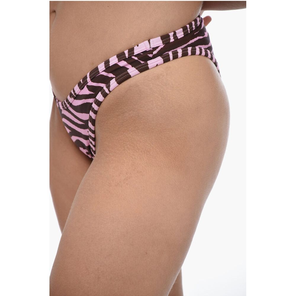 The Attico Animal Patterned Stretch Fabric Bikini