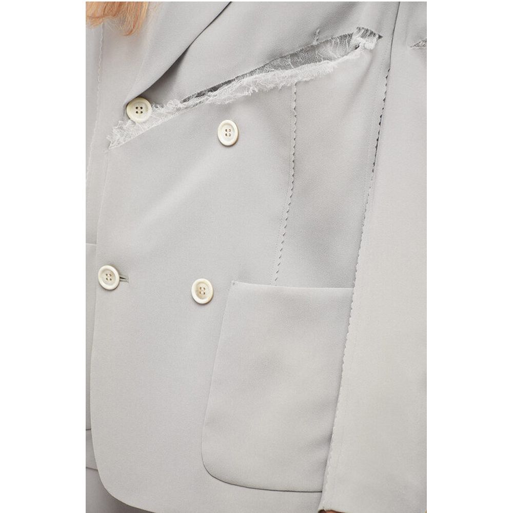 Undercover Double-breasted Cut-out Blazer with Lace Details