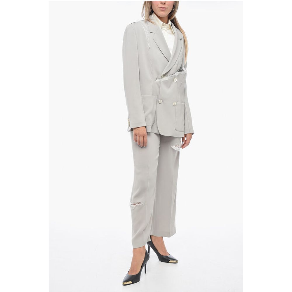 Undercover Double-breasted Cut-out Blazer with Lace Details