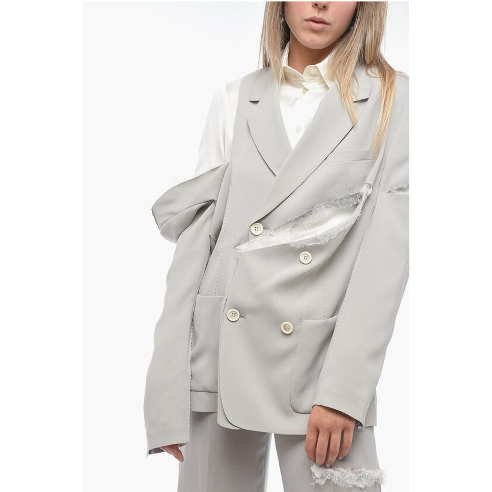 Undercover Double-breasted Cut-out Blazer with Lace Details
