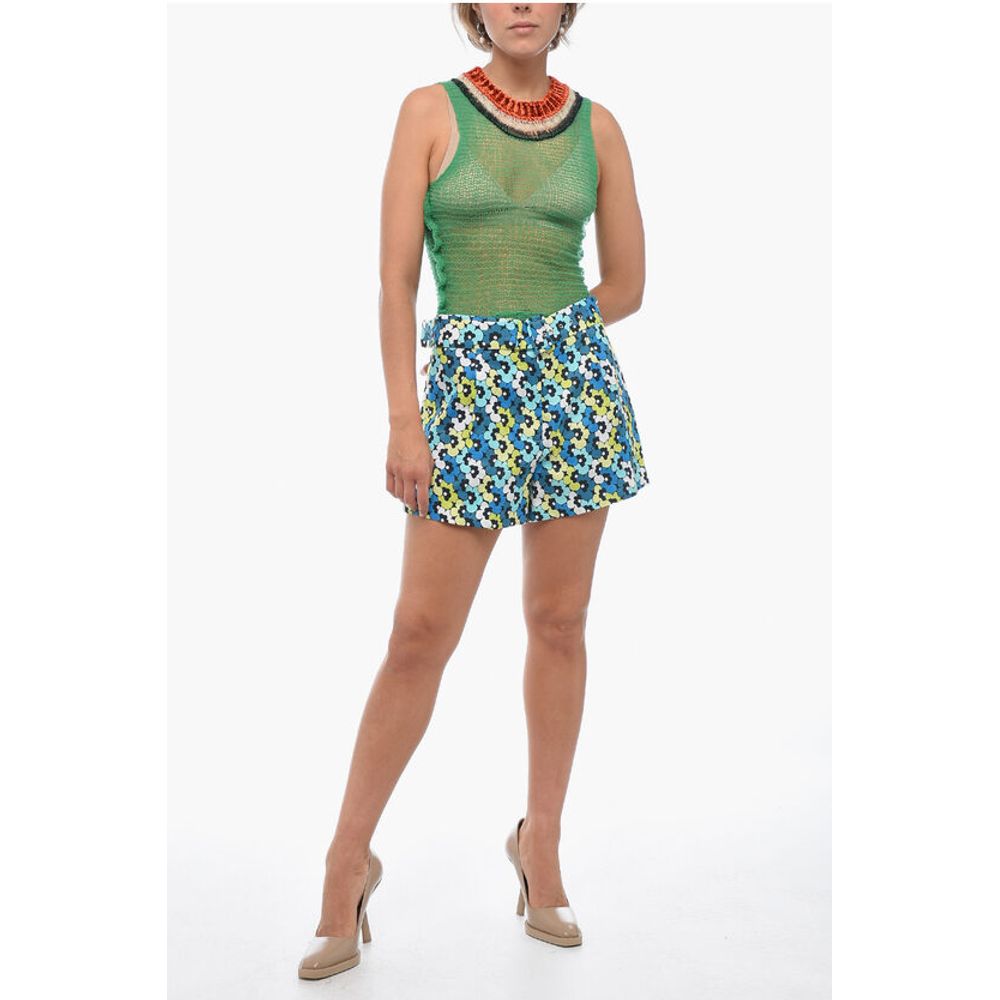 Michael Kors Canapa Shorts with Floral Pattern