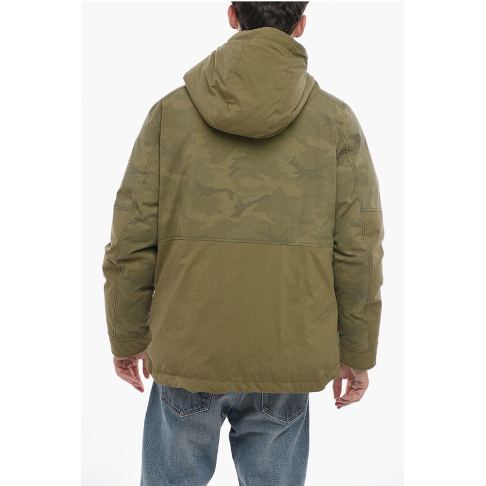 Woolrich Camouflage Nylon Down Jacket