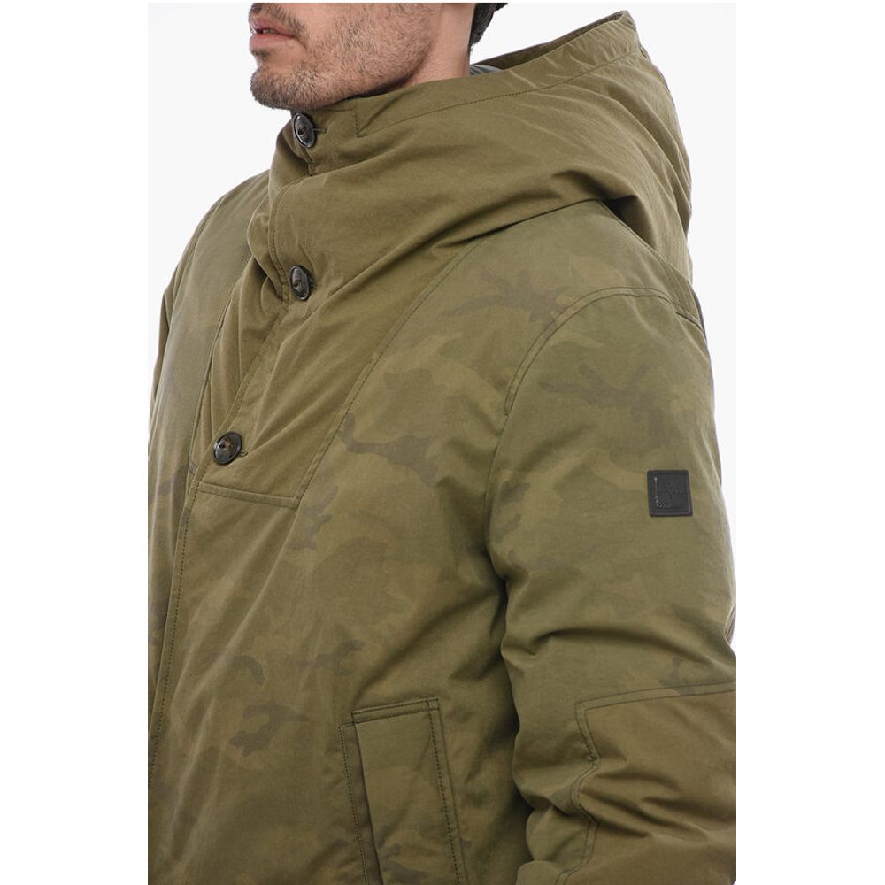 Woolrich Camouflage Nylon Down Jacket