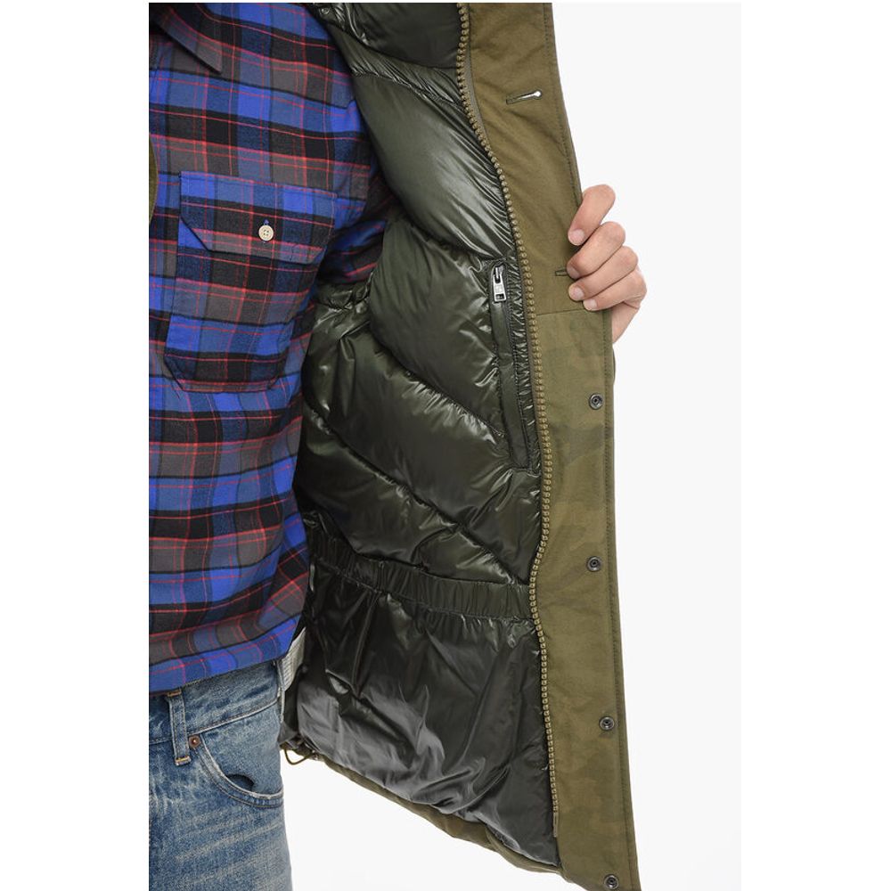 Woolrich Camouflage Nylon Down Jacket