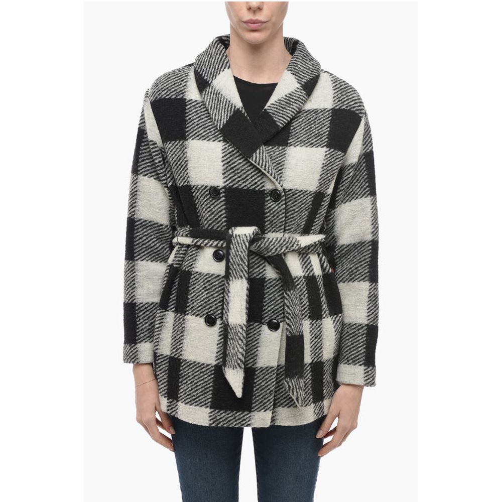 Woolrich ARCHIVE Double-breasted Plaid Check Coat