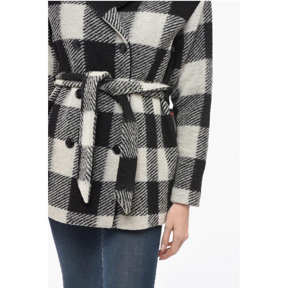 Woolrich ARCHIVE Double-breasted Plaid Check Coat