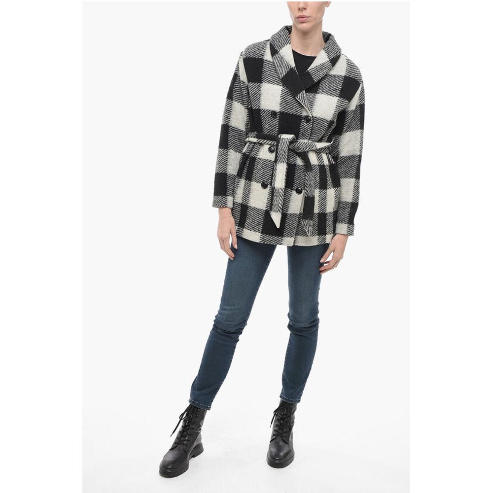 Woolrich ARCHIVE Double-breasted Plaid Check Coat