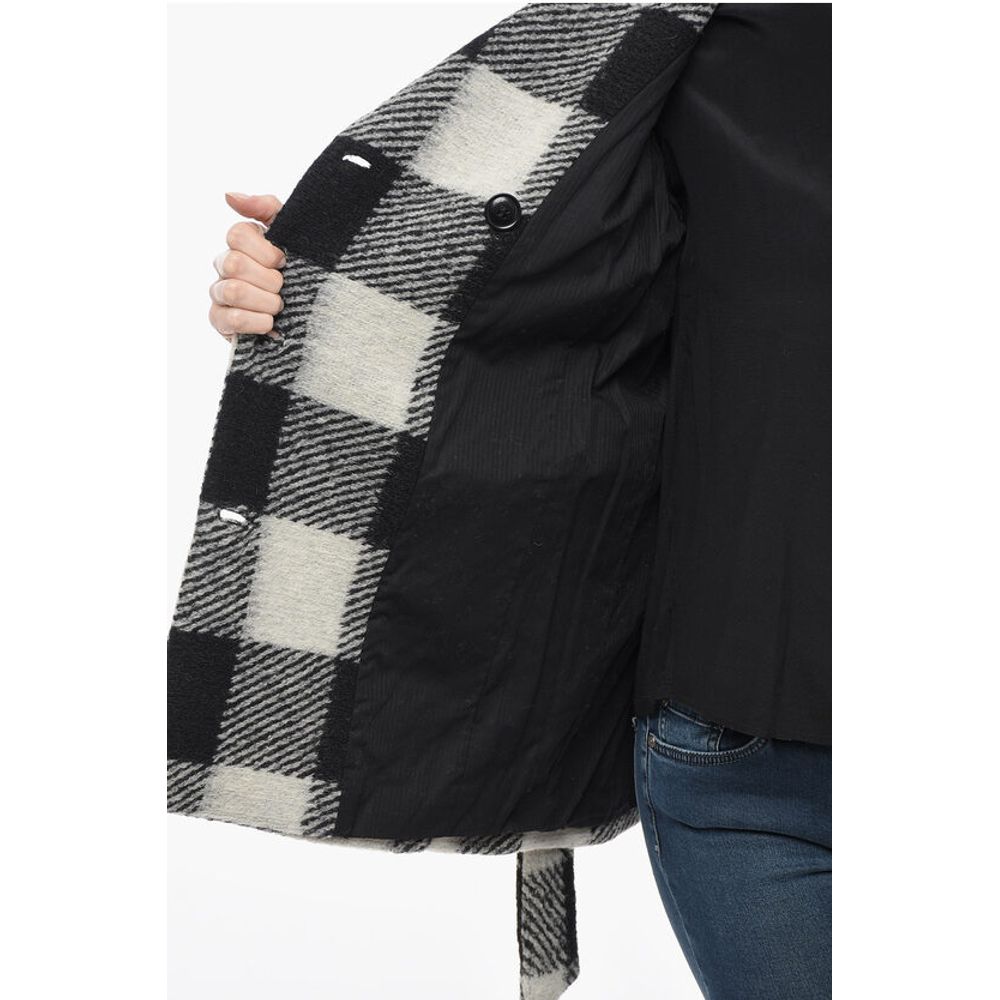 Woolrich ARCHIVE Double-breasted Plaid Check Coat