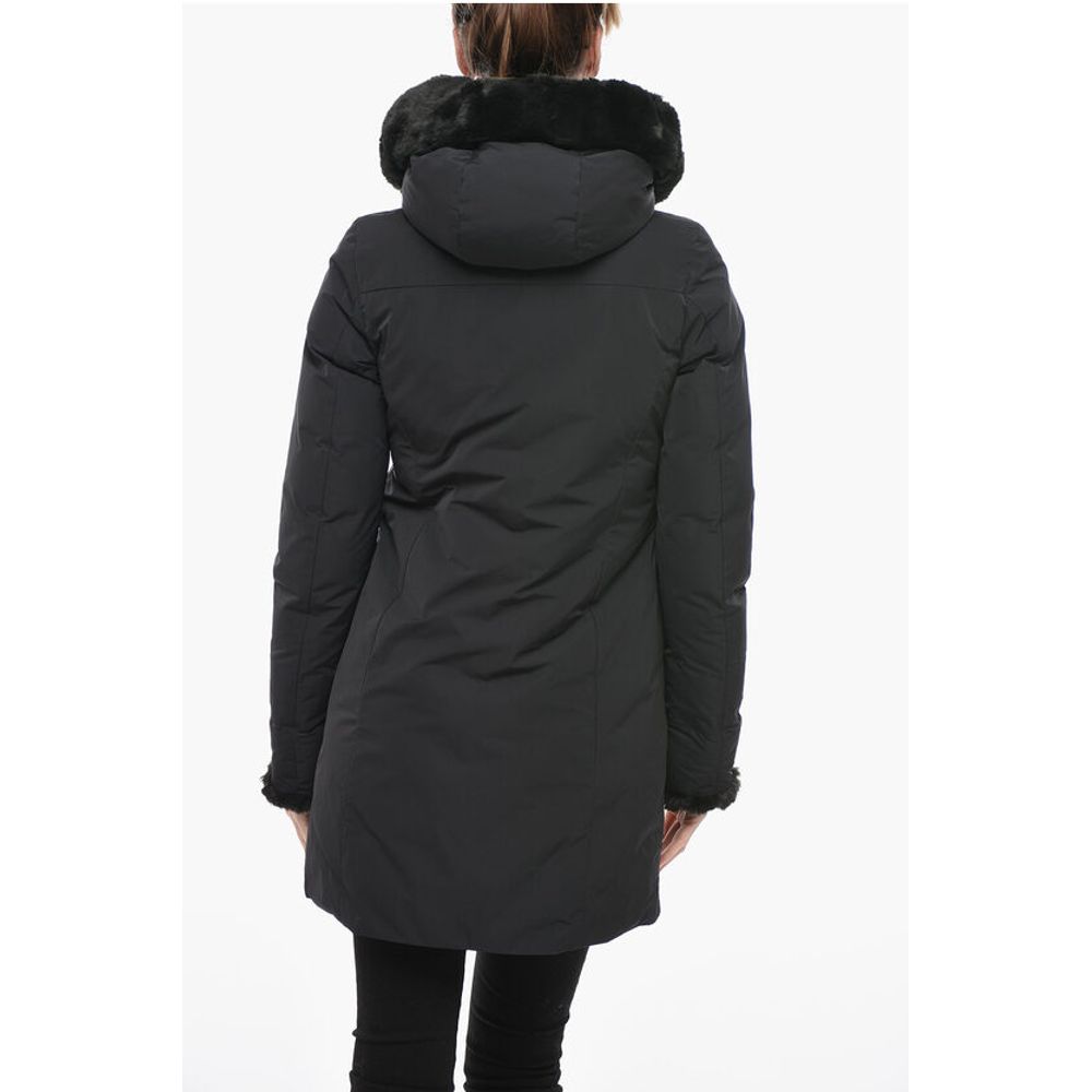 Woolrich Padded LUXURY BOULDER Coat with Faux Fur
