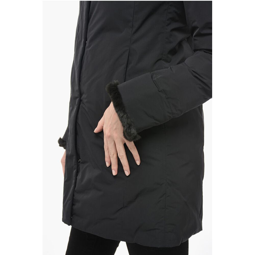 Woolrich Padded LUXURY BOULDER Coat with Faux Fur