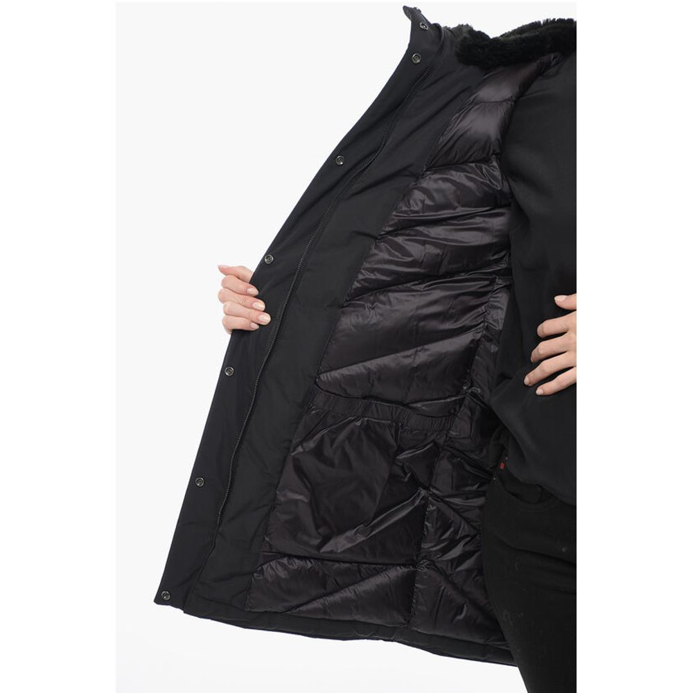 Woolrich Padded LUXURY BOULDER Coat with Faux Fur